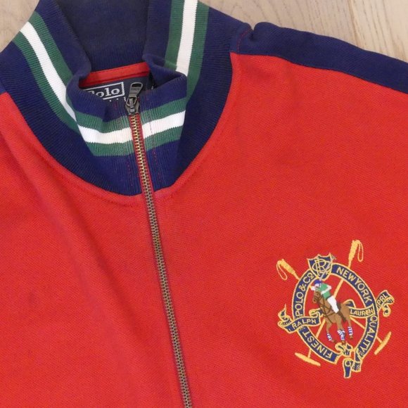 Ralph Lauren Polo & Co New York Finest Quality Red XLarge Zip up Jacket - Picture 3 of 7